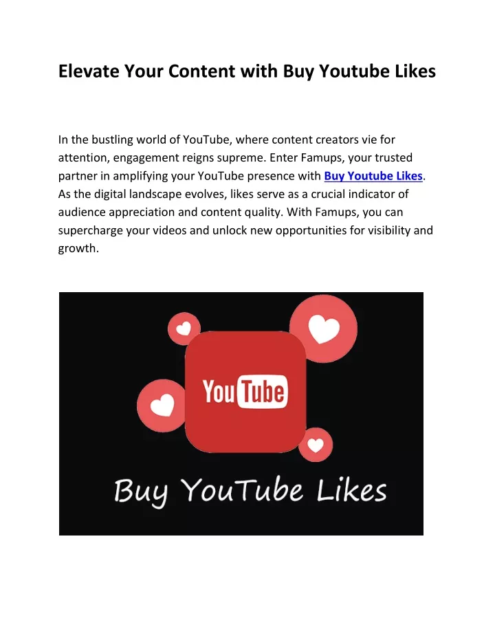 elevate your content with buy youtube likes