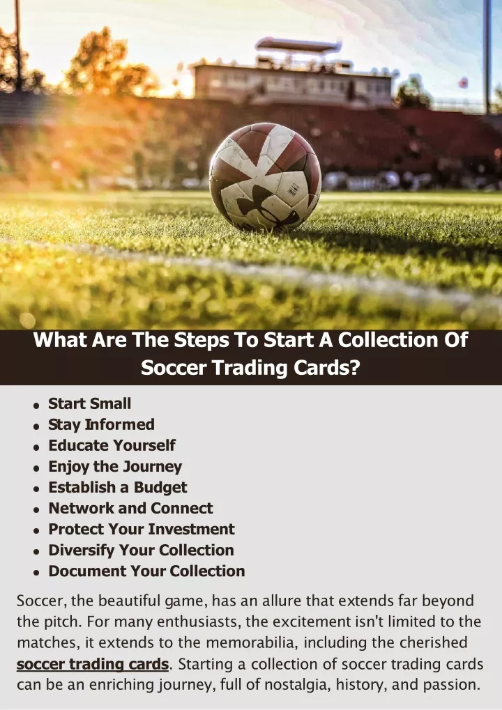 what are the steps to start a collection of soccer trading cards