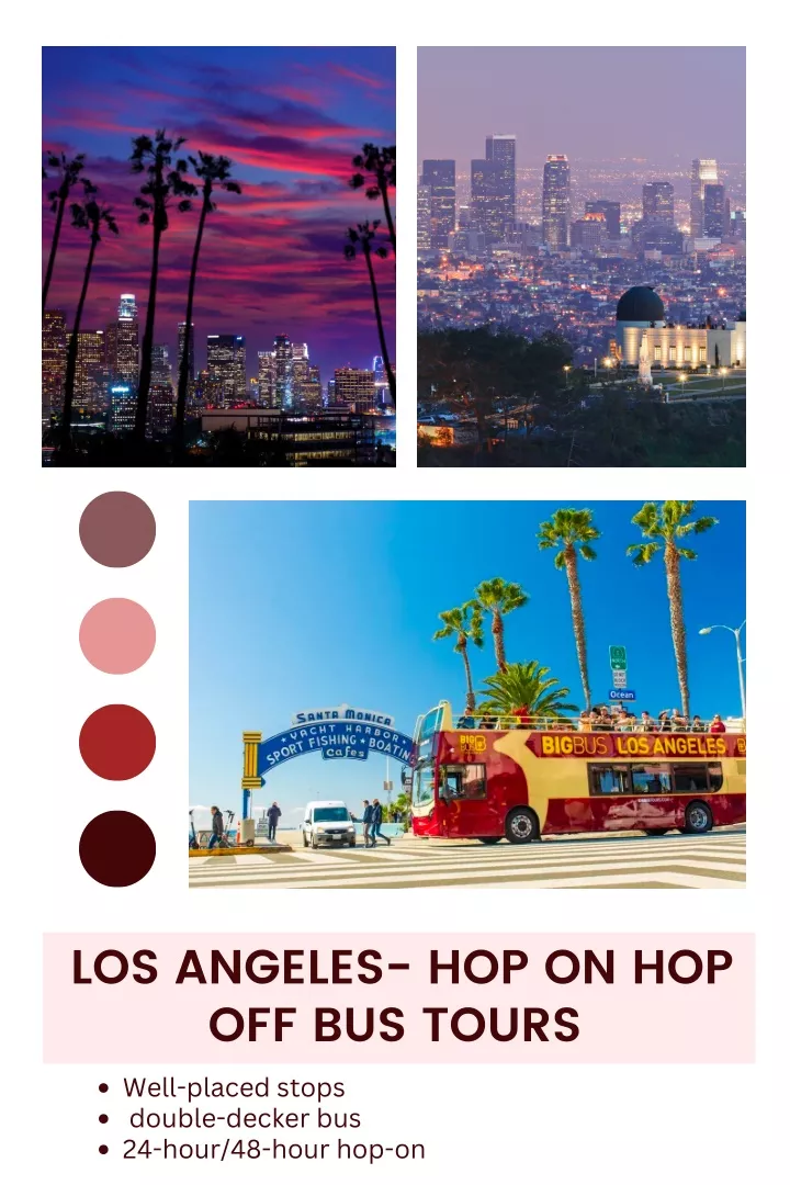 los angeles hop on hop off bus tours well placed