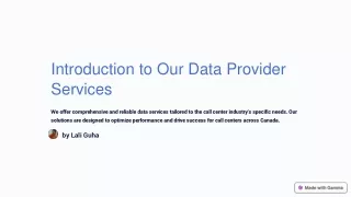 Unlocking Data Excellence: Premium Data Provider Services for Informed Decision-
