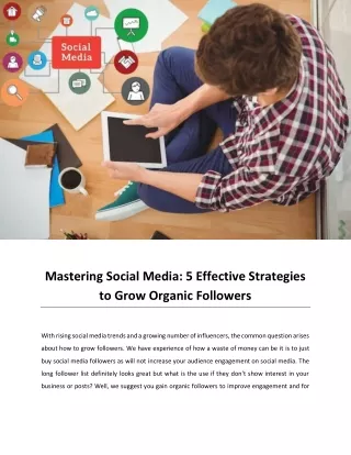 Mastering Social Media 5 Effective Strategies to Grow Organic Followers
