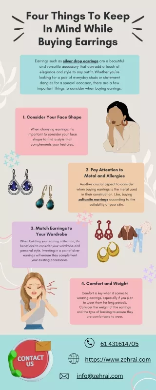 Four Things To Keep In Mind While Buying Earrings