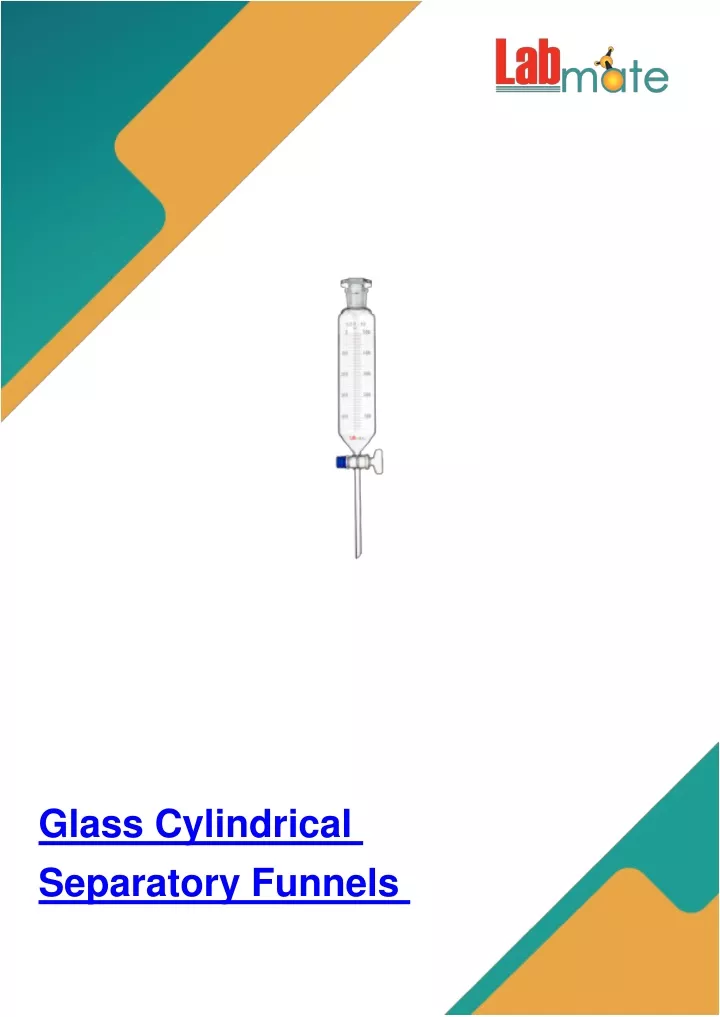 glass cylindrical separatory funnels