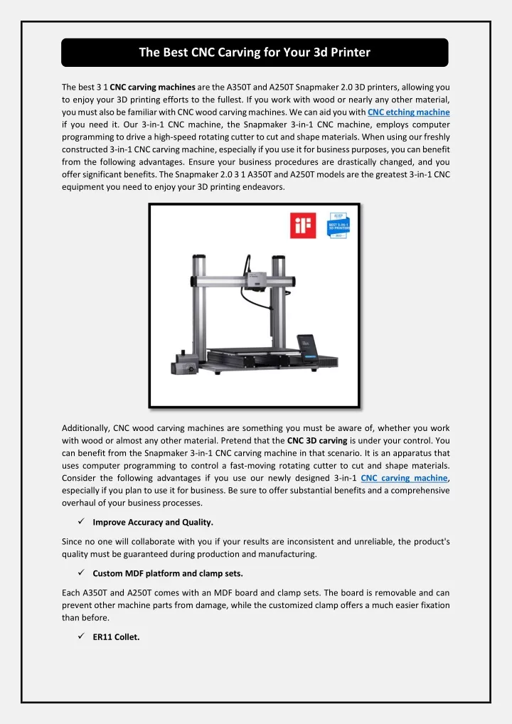 the best cnc carving for your 3d printer