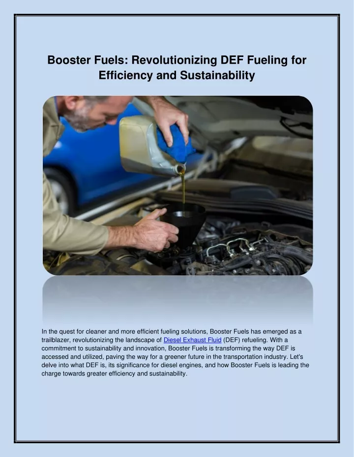 booster fuels revolutionizing def fueling