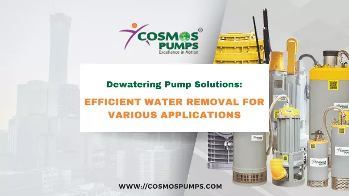 dewatering pump solutions