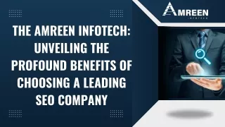 The Amreen Infotech Unveiling The Profound Benefits of Choosing A Leading SEO Company