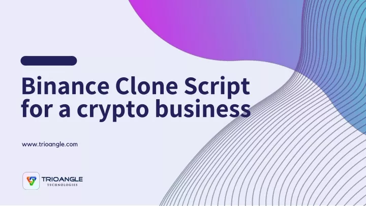 binance clone script for a crypto business
