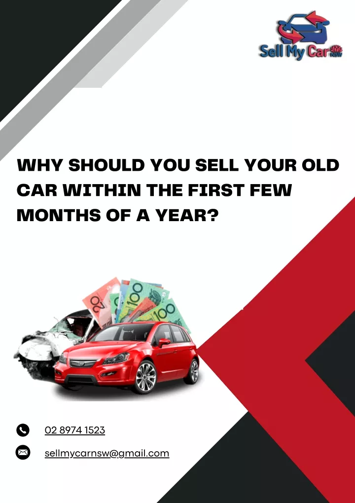 why should you sell your old car within the first