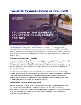 Trucking by the Numbers Key Statistics and Trends for 2024 (1)