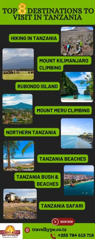 Top 8 Destinations to Visit in Tanzania