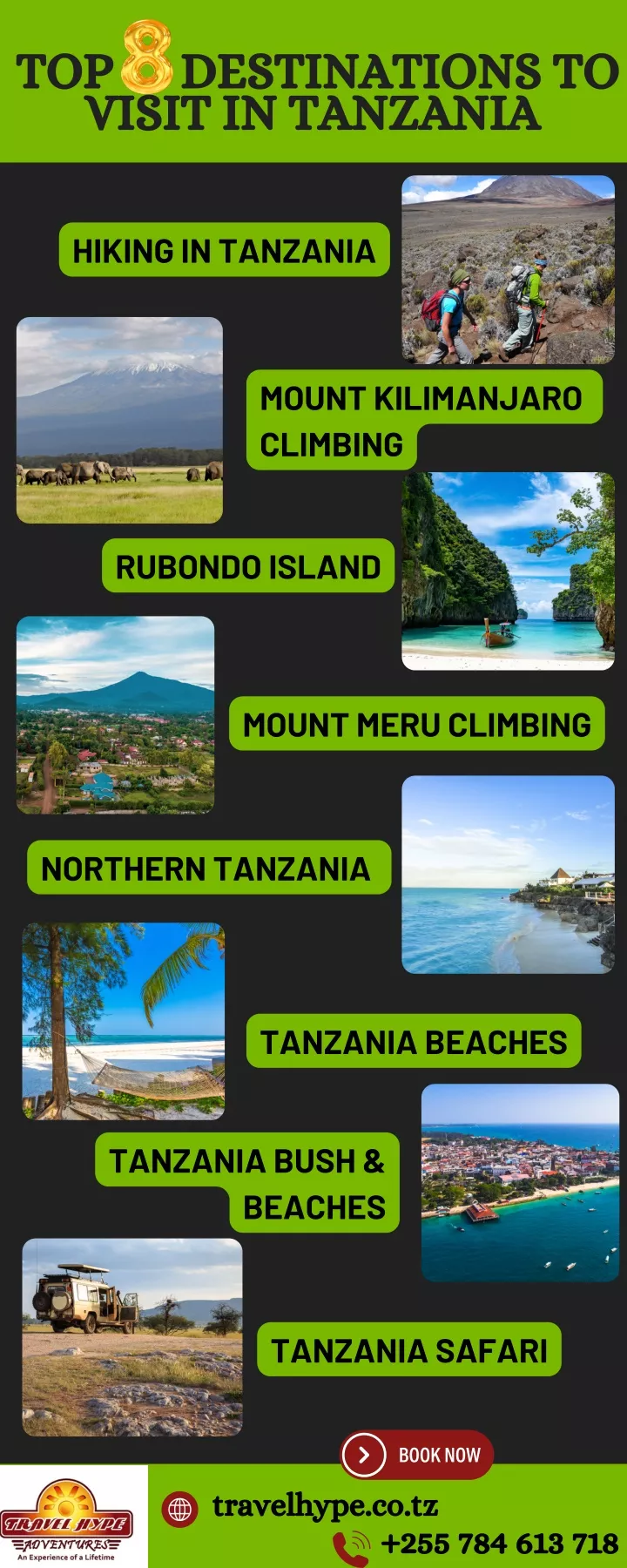 top destinations to visit in tanzania