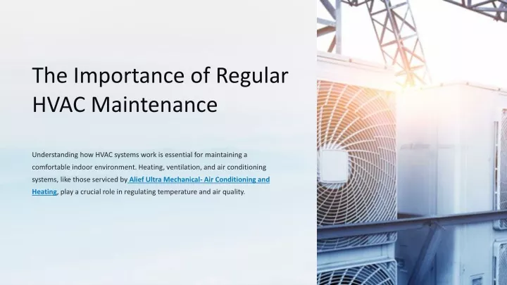 the importance of regular hvac maintenance