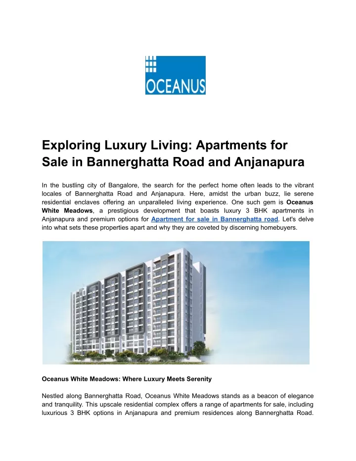 exploring luxury living apartments for sale