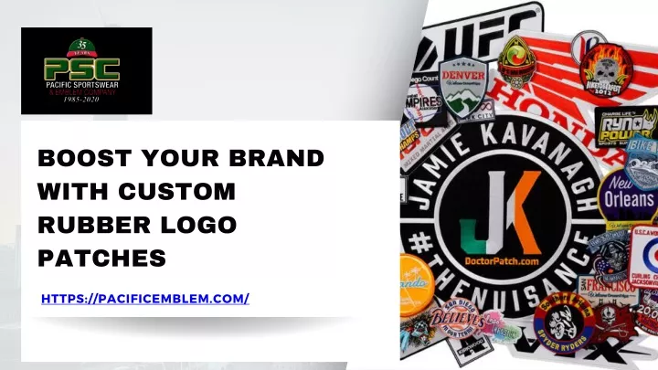 boost your brand with custom rubber logo patches