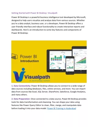 Introduction Of Powerbi Desktop -Visualpath