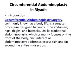 circumferential abdominoplasty in riyadh