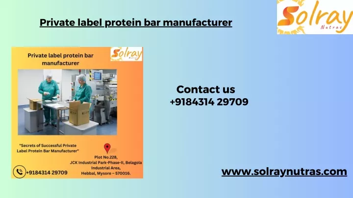 private label protein bar manufacturer