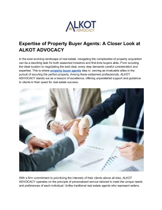 Unlock Your Dream Home: Sydney's Premier Buyer's Agents - Alkot Advocacy