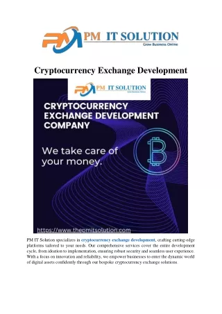 Cryptocurrency Exchange Development