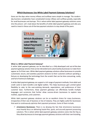 which businesses use white label payment gateway