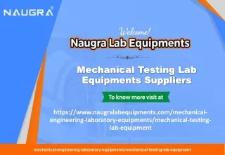 Mechanical Testing Lab Equipments Suppliers