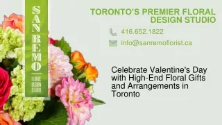 Celebrate Valentine's Day with High-End Floral Gifts and Arrangements in Toronto