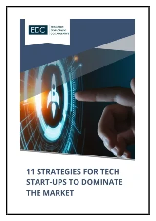 STRATEGIES FOR TECH START-UPS TO DOMINATE THE MARKET