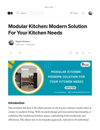 Modular Kitchen: Modern Solution For Your Kitchen Needs