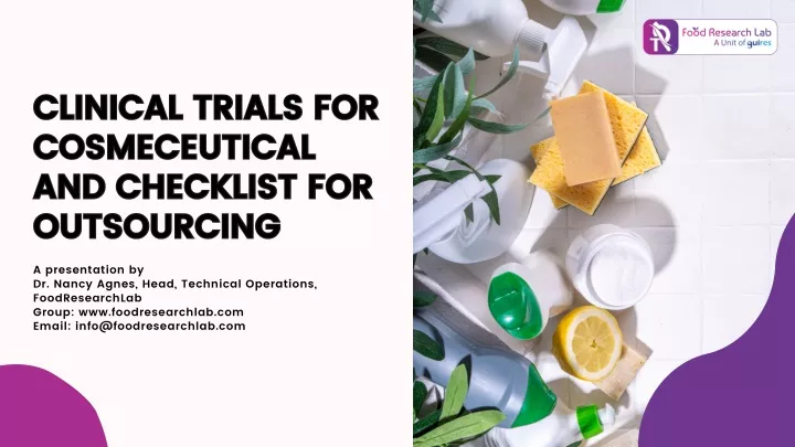 clinical trials for cosmeceutical and checklist