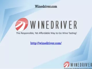 Napa wine tasting driver