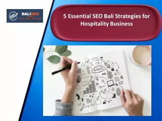 5 Essential SEO Bali Strategies for Hospitality Business