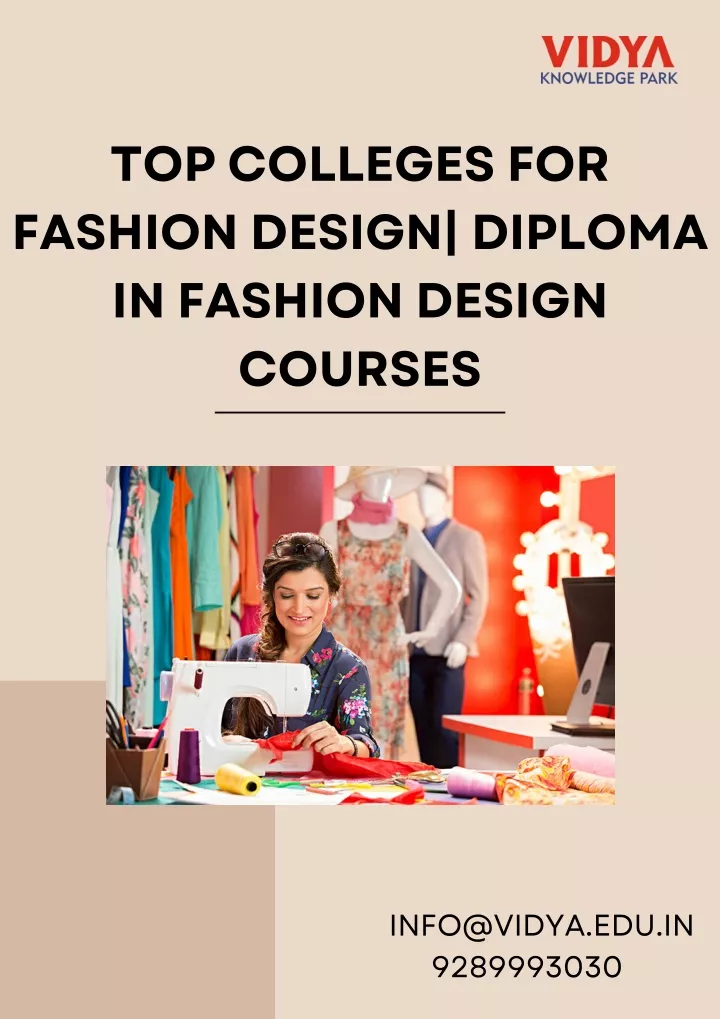 top colleges for fashion design diploma