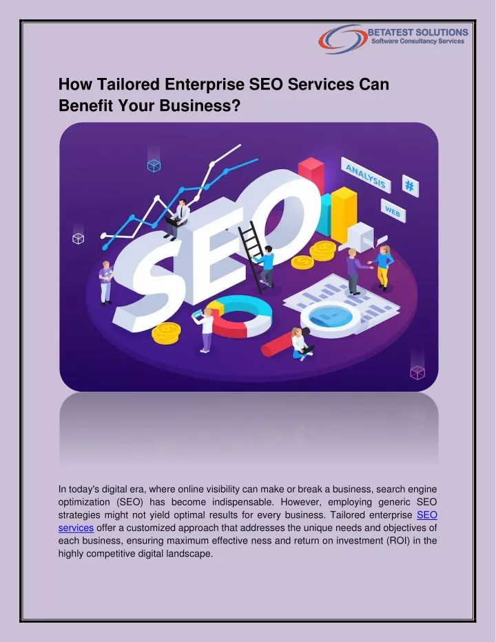 how tailored enterprise seo services can benefit