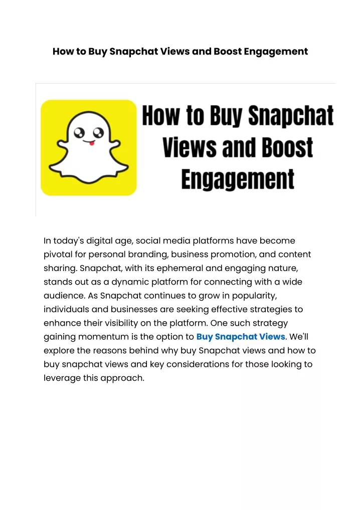 how to buy snapchat views and boost engagement