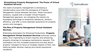 Streamlining Property Management The Power of Virtual Assistant Services