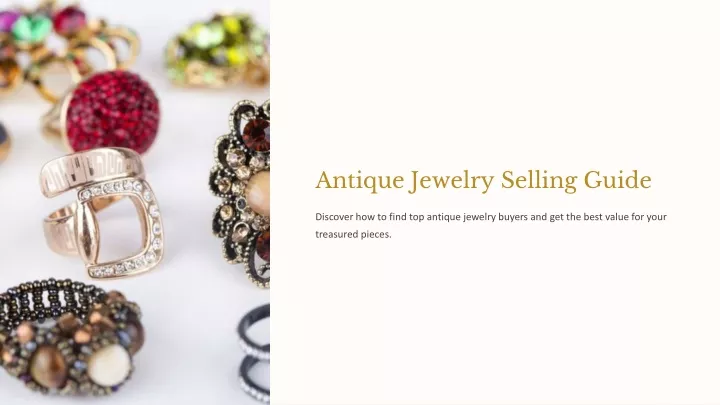 antique jewelry selling guide