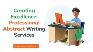 Creating Excellence Professional Abstract Writing Services
