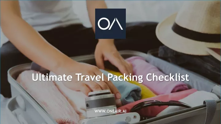 ultimate travel packing checklist