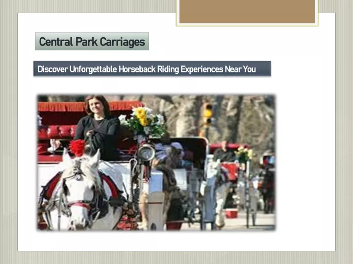 central park carriages