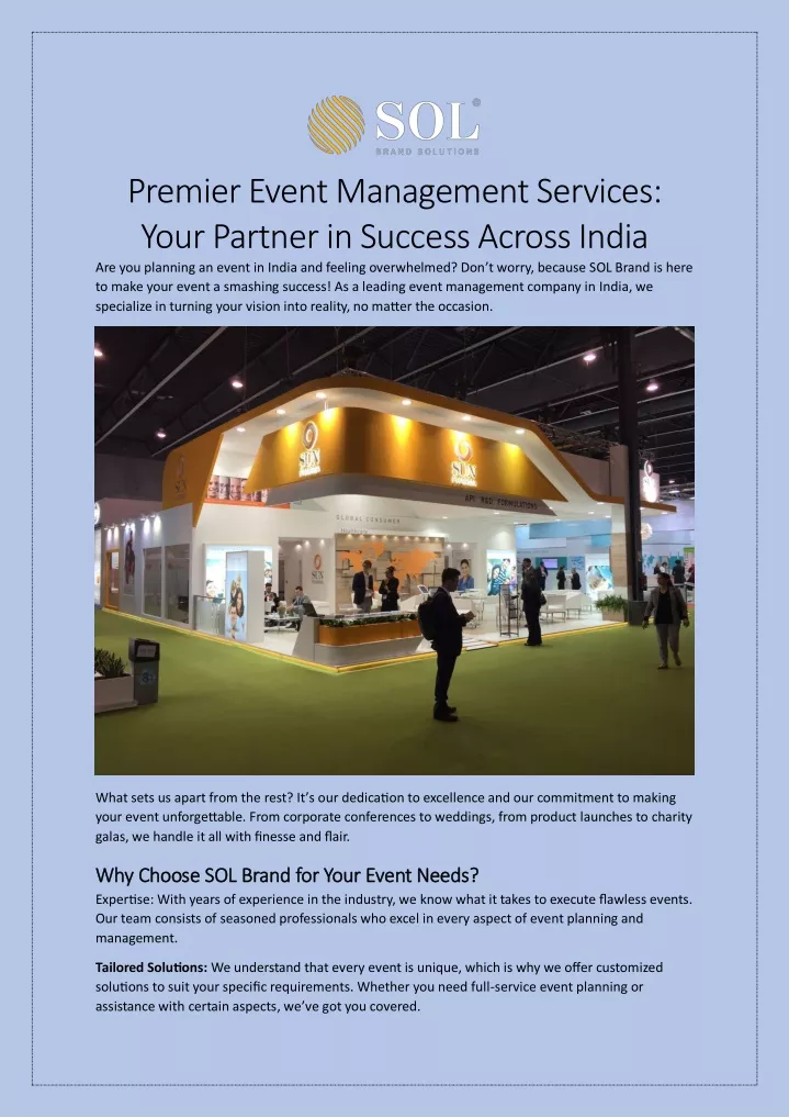 premier event management services your partner