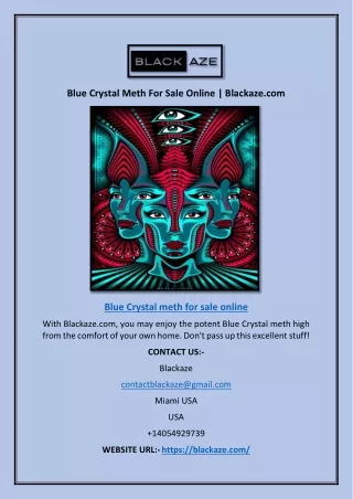 Blue Crystal Meth For Sale Online | Blackaze.com