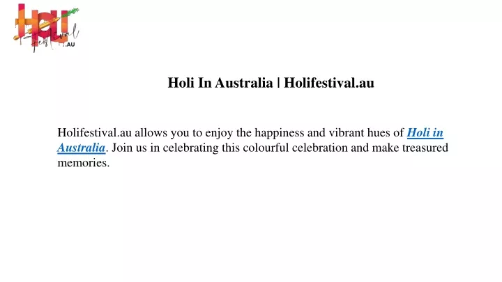 holi in australia holifestival au