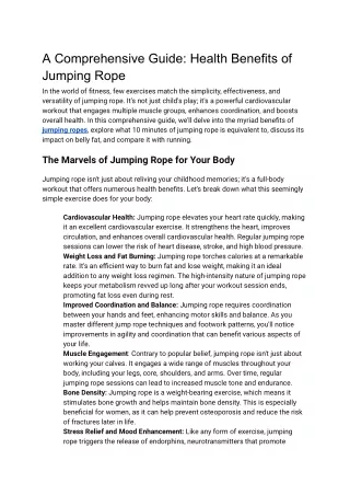 A Comprehensive Guide_ Health Benefits of Jumping Rope