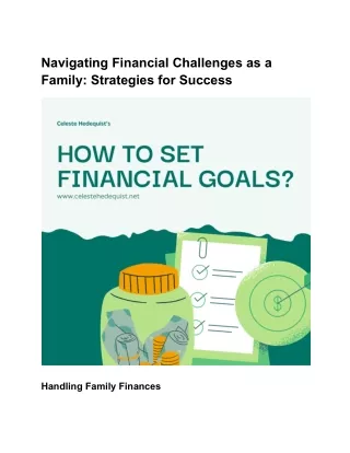 Navigating Financial Challenges as a Family_ Strategies for Success