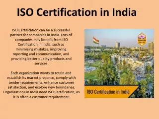 ISO Certification in India, Top ISO Certification in India