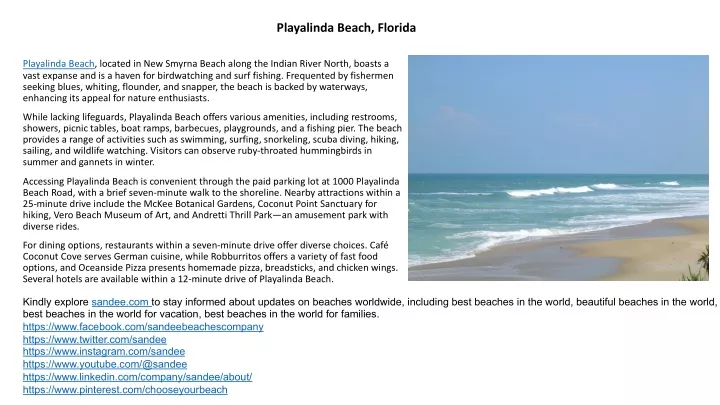 playalinda beach florida