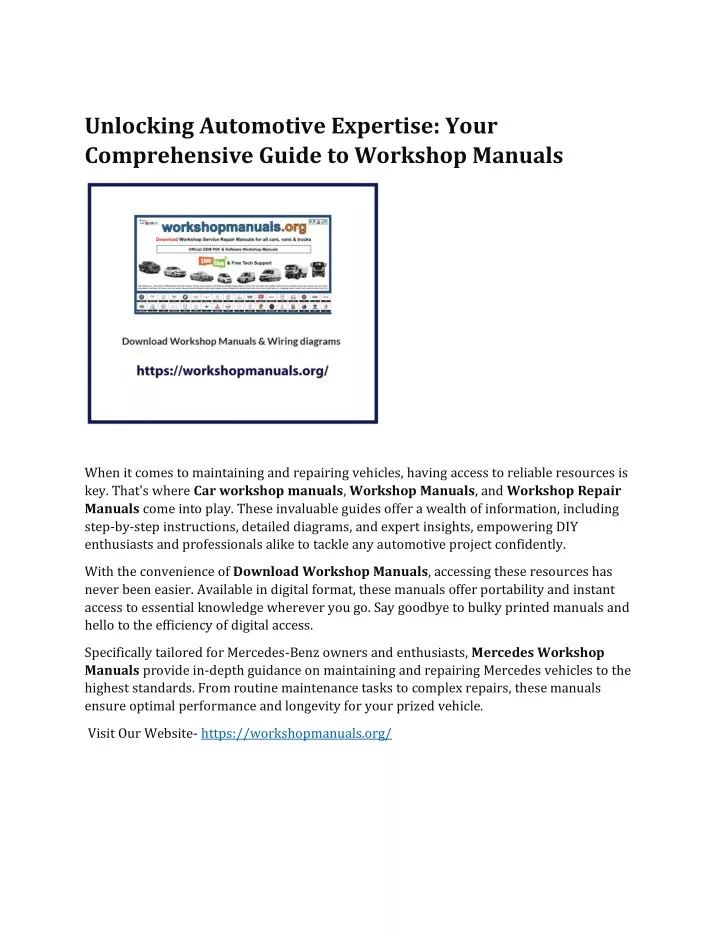 unlocking automotive expertise your comprehensive