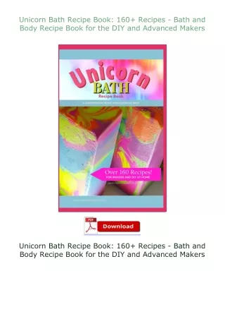 Unicorn-Bath-Recipe-Book-160-Recipes--Bath-and-Body-Recipe-Book-for-the-DIY-and-Advanced-Makers
