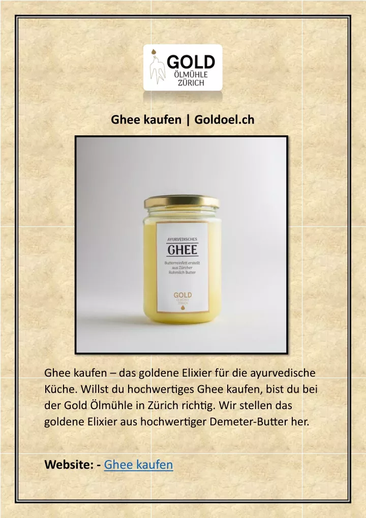 ghee kaufen goldoel ch